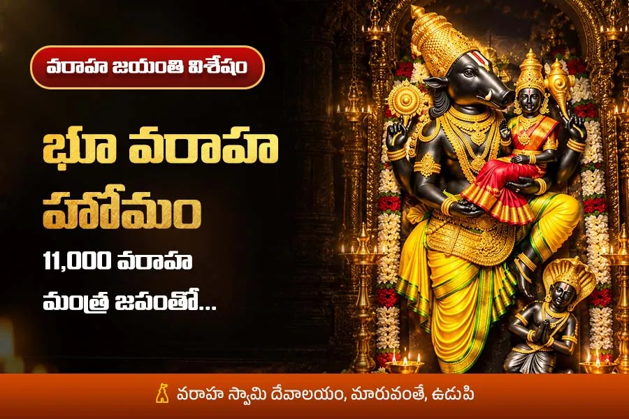 ఇల్లు • స్థలం • ఆస్తి సమస్యలకు ప్రత్యేక పూజ – భూ వరాహ హోమం