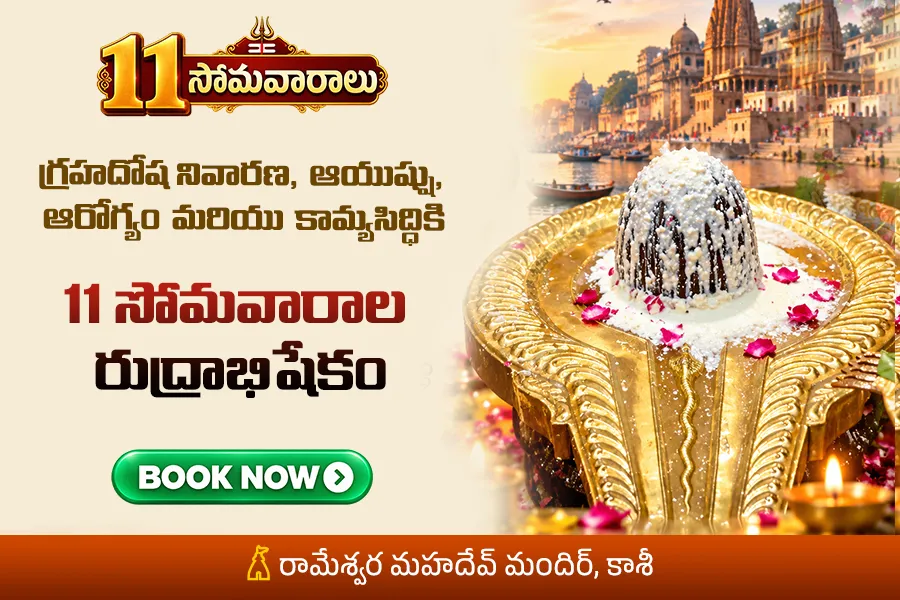 కార్యాటంకాల నివారణ, అనారోగ్య ముక్తి మరియు సుస్థిర శాంతి ప్రాప్తి కోసం... కాశీ క్షేత్రంలో 11 సోమవారాల రుద్రాభిషేకం