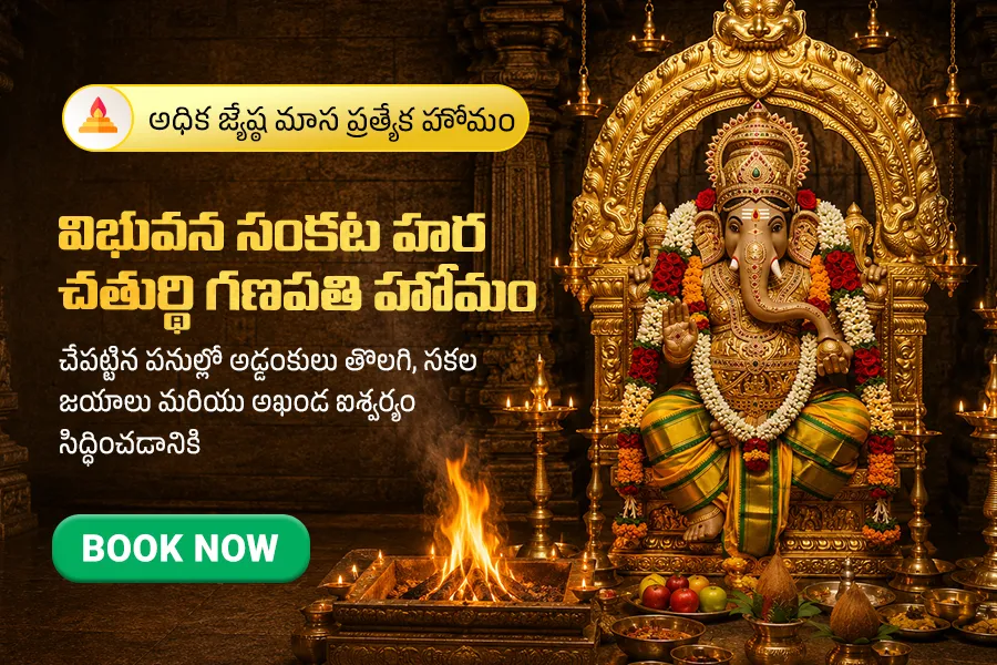 అధిక జ్యేష్ఠ మాస విభువన సంకట హర చతుర్థి ప్రత్యేక గణపతి హోమం