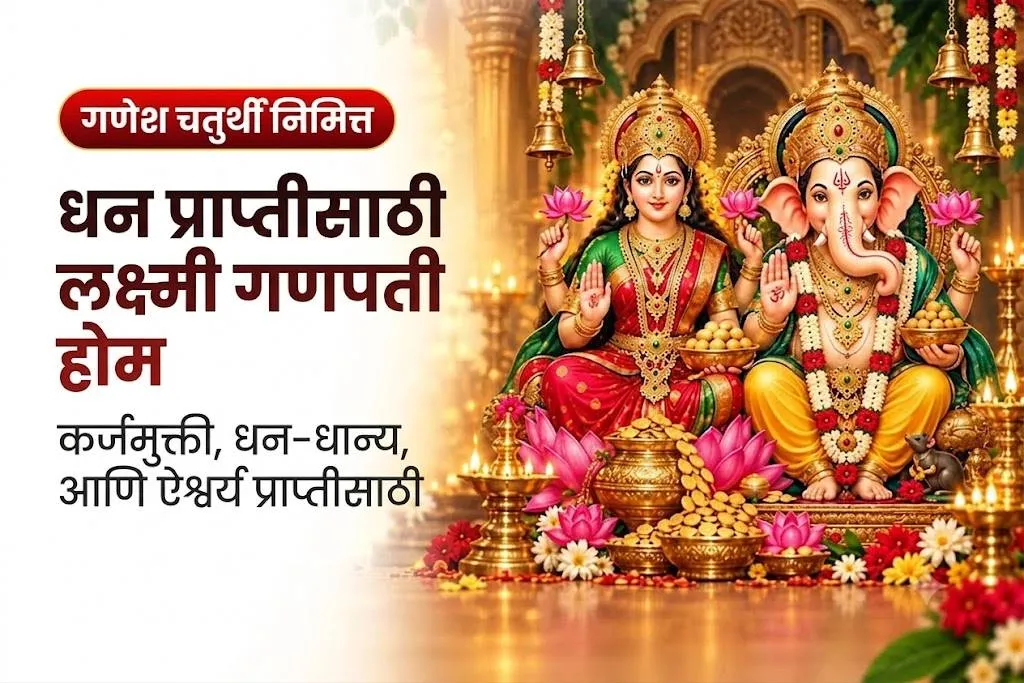धनप्राप्तीसाठी लक्ष्मी गणपती होम !